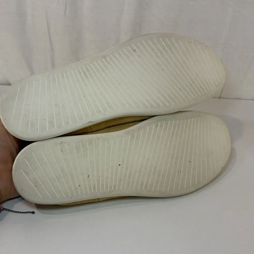 AllBirds Wool Lounger Yellow Slip On Loafer Mens Size 12 Natural Comfort